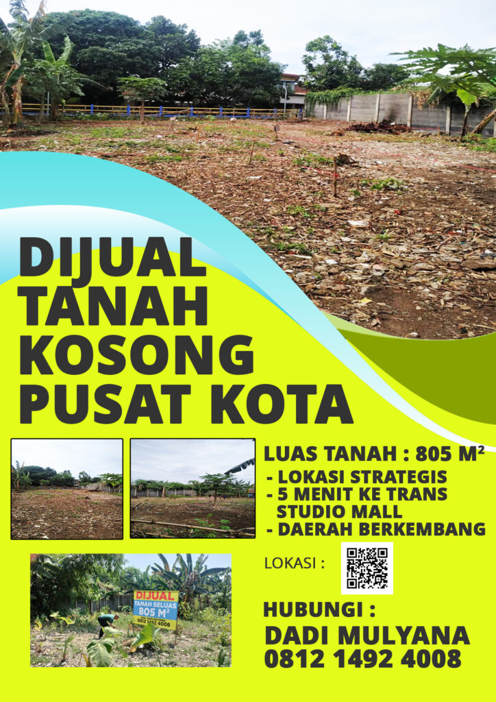 Dijual Tanah Kosong Pusat Kota Bandung