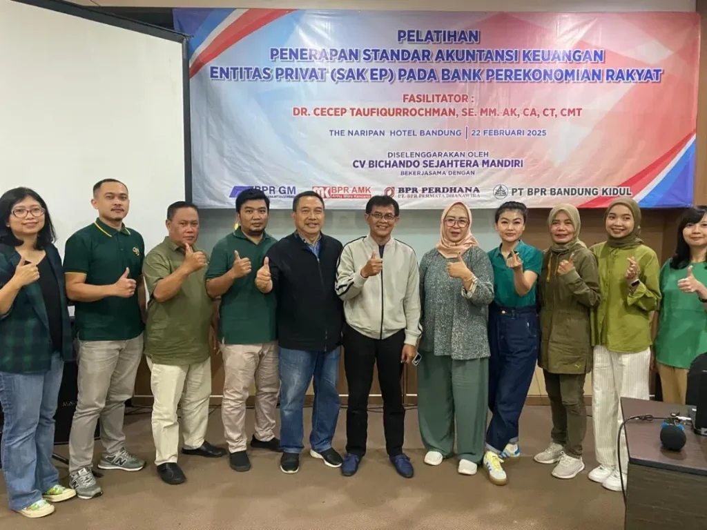 Pelatihan SAK EP oleh CV. Bichando Sejahtera Mandiri.